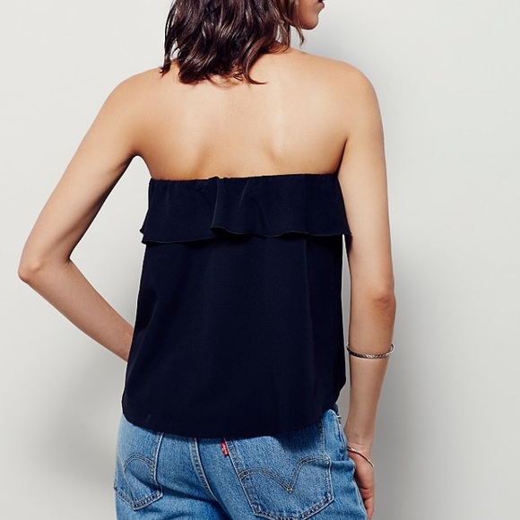 Free People Woven Ruffle Flounce Top - Picture 2 of 4